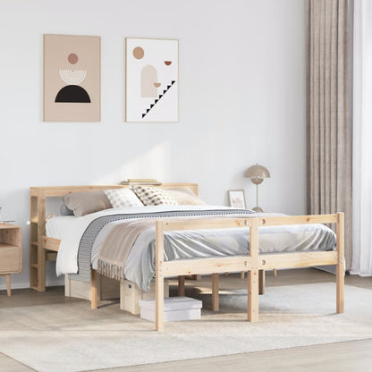 vidaXL Senior Bed with Headboard without Mattress 140x190 cm