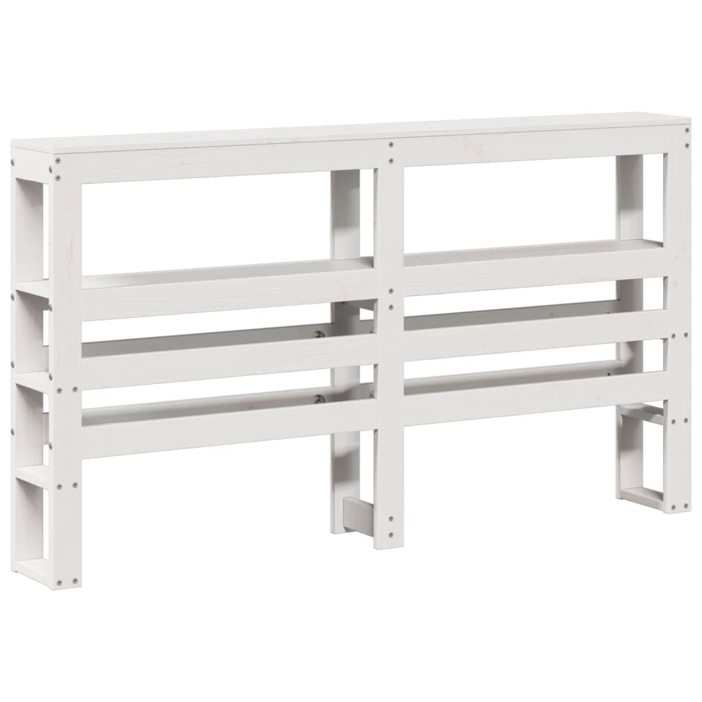 vidaXL Senior Bed with Headboard without Mattress White 140x200 cm