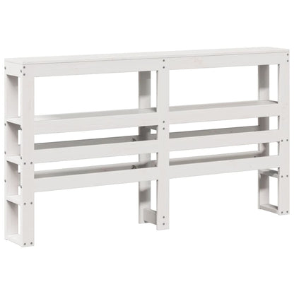 vidaXL Senior Bed with Headboard without Mattress White 140x200 cm
