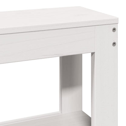 vidaXL Senior Bed with Headboard without Mattress White 140x200 cm