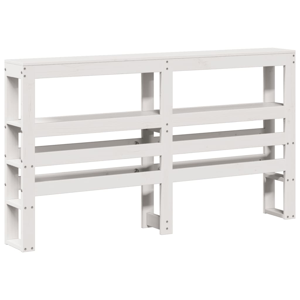 vidaXL Senior Bed with Headboard without Mattress White 150x200 cm