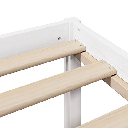 vidaXL Senior Bed with Headboard without Mattress White 160x200 cm