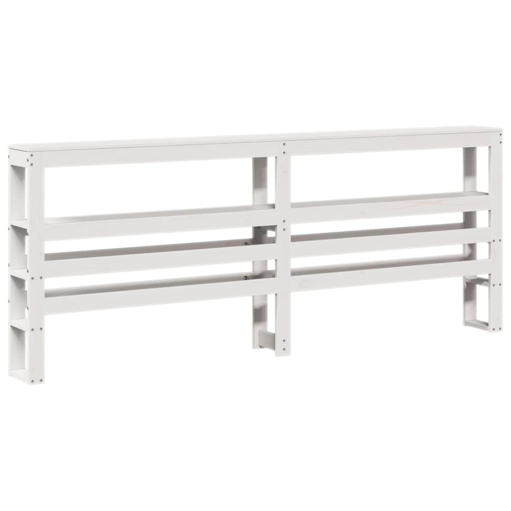 vidaXL Senior Bed with Headboard without Mattress White 180x200 cm