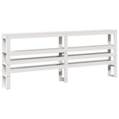 vidaXL Senior Bed with Headboard without Mattress White 180x200 cm
