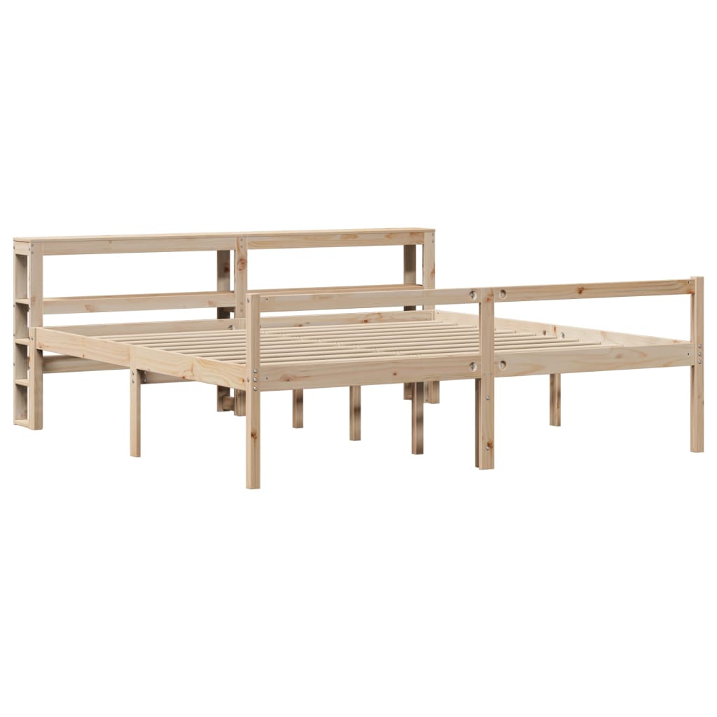 vidaXL Senior Bed with Headboard without Mattress 200x200 cm