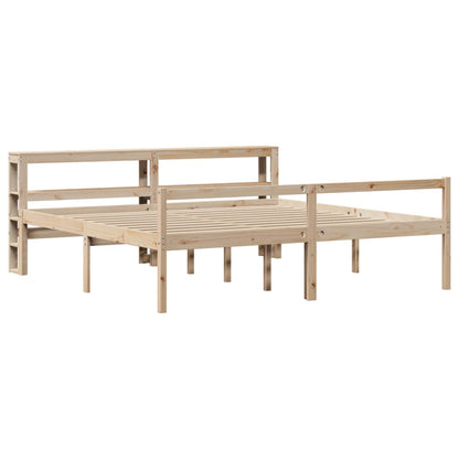 vidaXL Senior Bed with Headboard without Mattress 200x200 cm