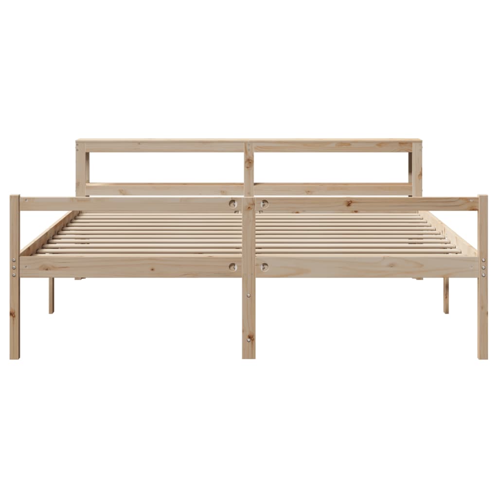 vidaXL Senior Bed with Headboard without Mattress 200x200 cm
