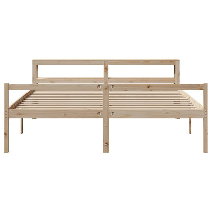 vidaXL Senior Bed with Headboard without Mattress 200x200 cm