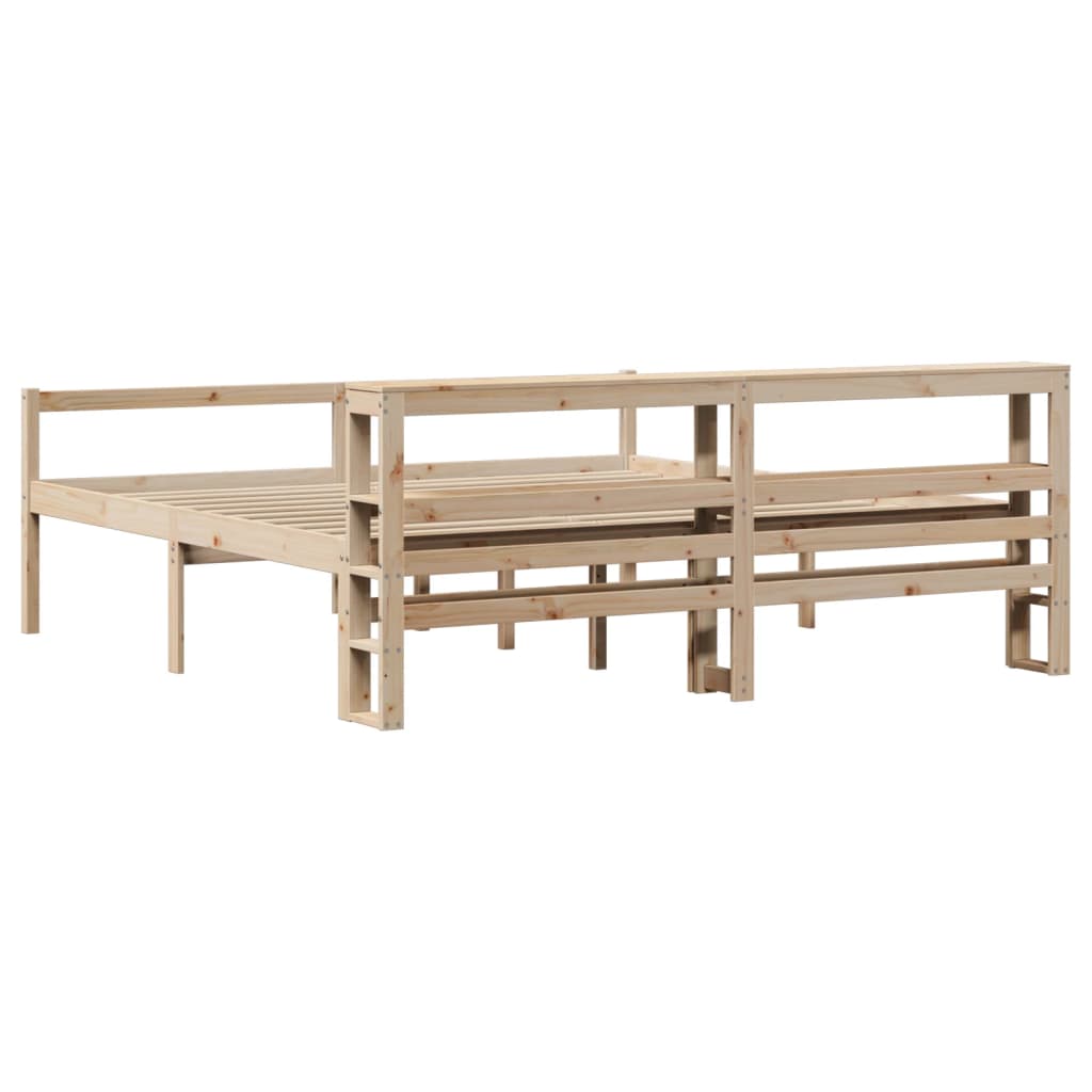 vidaXL Senior Bed with Headboard without Mattress 200x200 cm