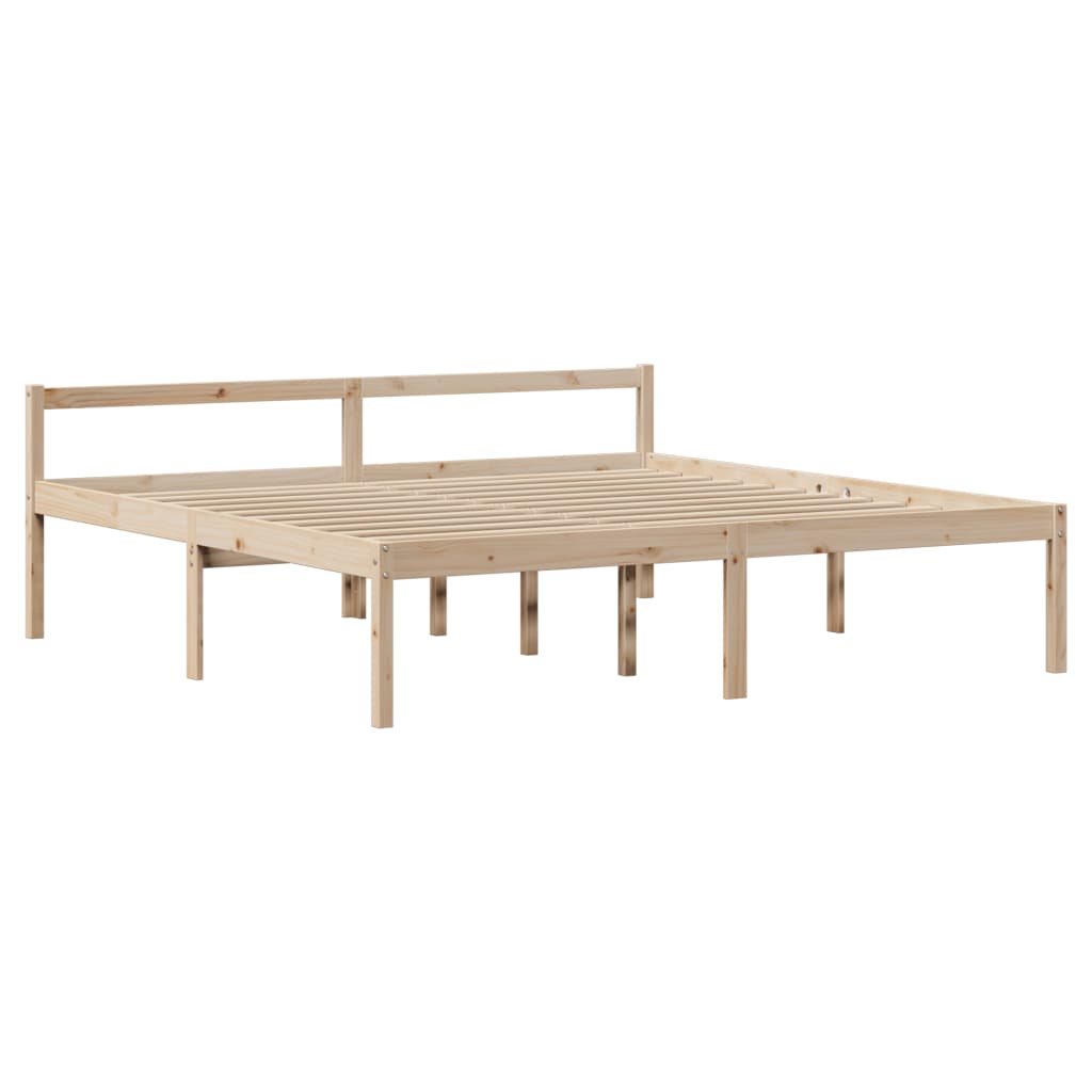 vidaXL Senior Bed with Headboard without Mattress 200x200 cm