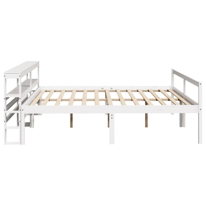 vidaXL Senior Bed with Headboard without Mattress White 200x200 cm