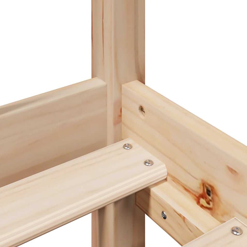 vidaXL Bed Frame without Mattress 90x190 cm Single Solid Wood Pine