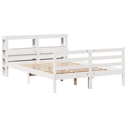 vidaXL Bed Frame with Headboard without Mattress 160x200 cm