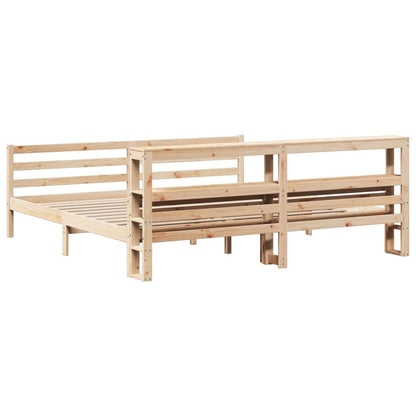 vidaXL Bed Frame with Headboard without Mattress 200x200 cm