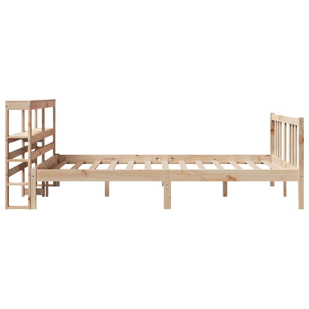 vidaXL Bed Frame with Headboard without Mattress 120x200 cm