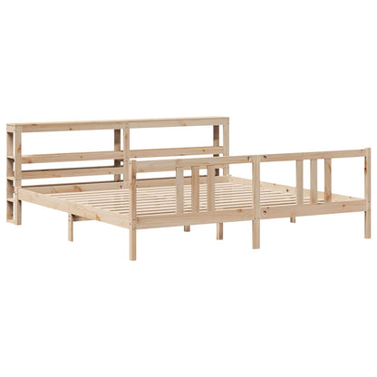 vidaXL Bed Frame with Headboard without Mattress 200x200 cm