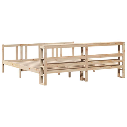 vidaXL Bed Frame with Headboard without Mattress 200x200 cm