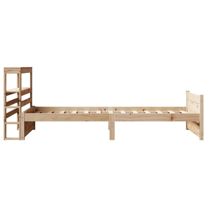 vidaXL Bed Frame with Headboard without Mattress 90x200 cm
