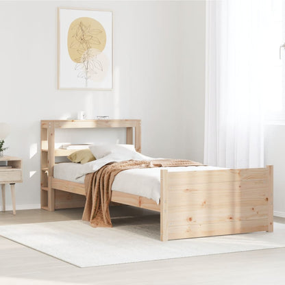 vidaXL Bed Frame with Headboard without Mattress 90x200 cm