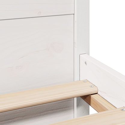 vidaXL Bed Frame with Headboard without Mattress White 180x200 cm Super King
