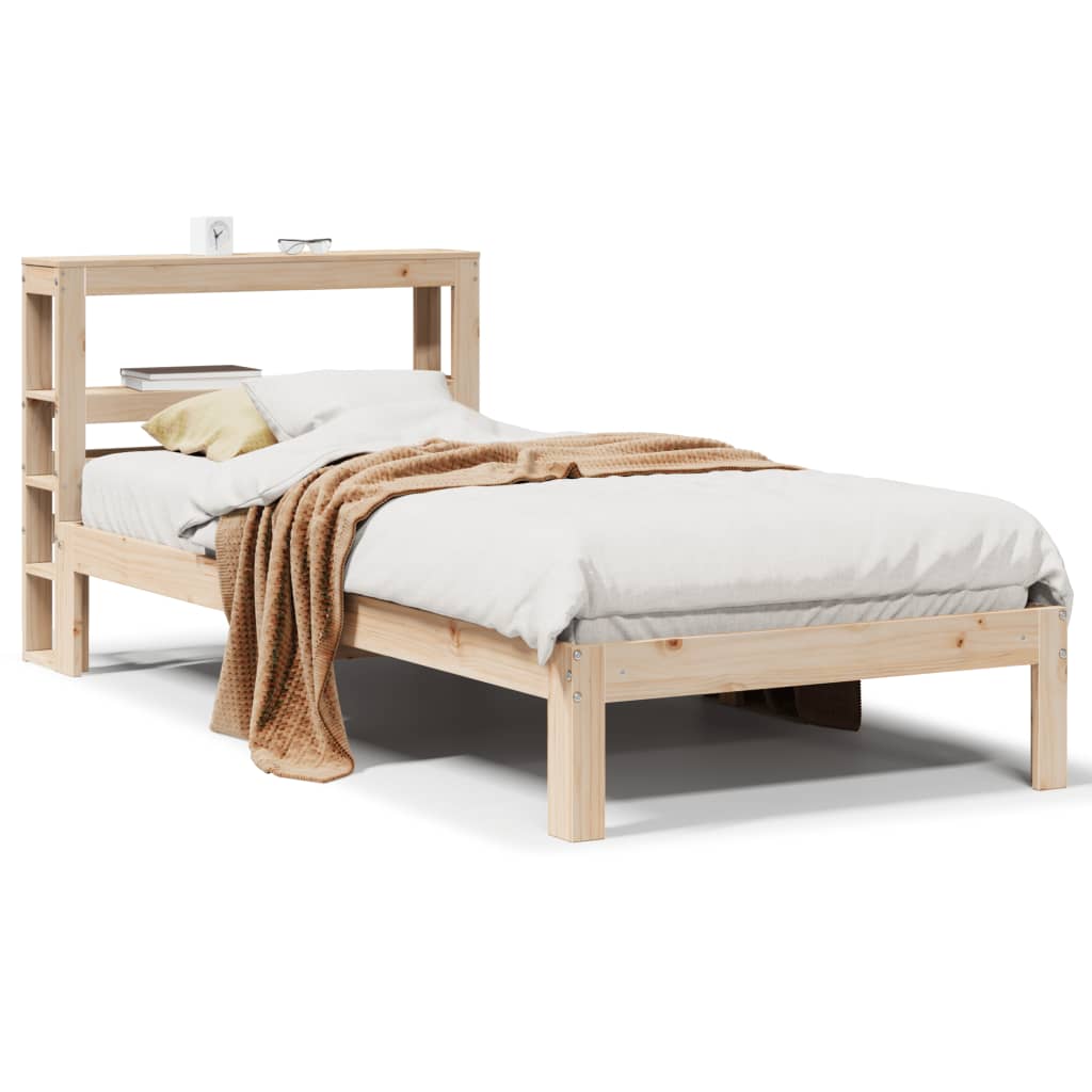 vidaXL Bed Frame with Headboard without Mattress 90x200 cm