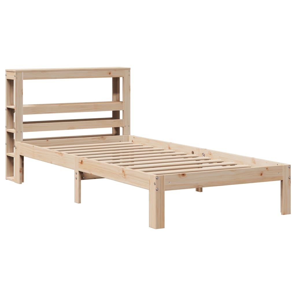 vidaXL Bed Frame with Headboard without Mattress 90x200 cm