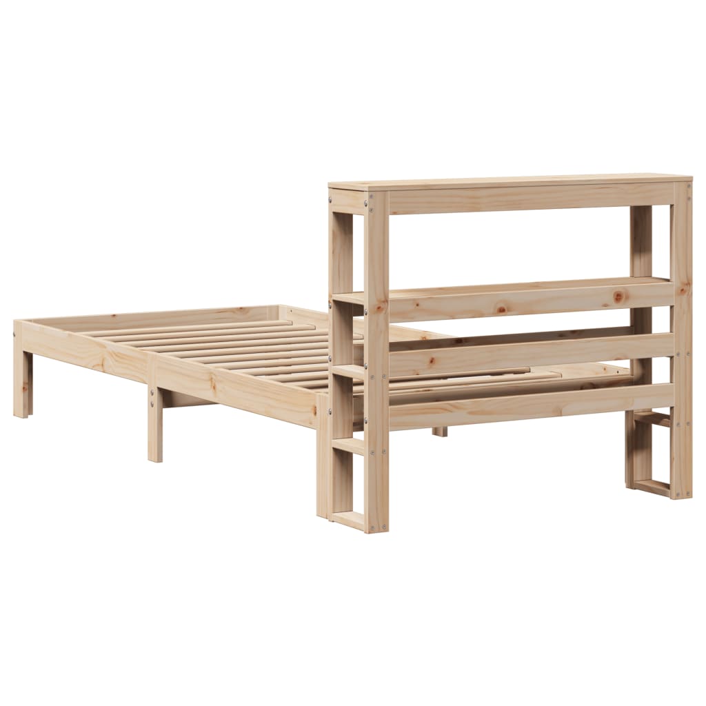 vidaXL Bed Frame with Headboard without Mattress 90x200 cm