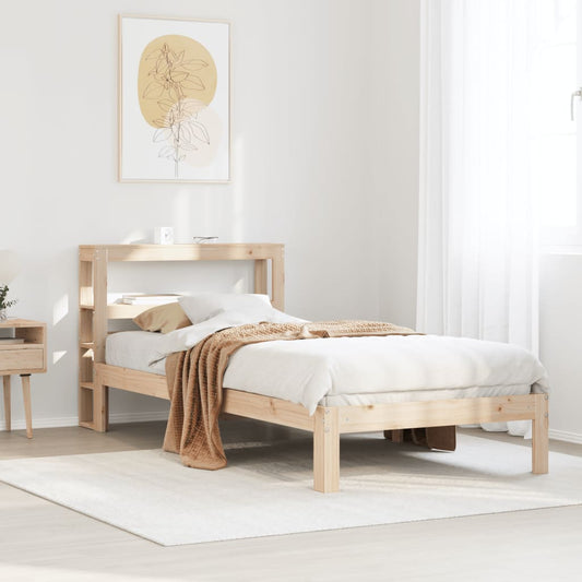 vidaXL Bed Frame with Headboard without Mattress 90x200 cm