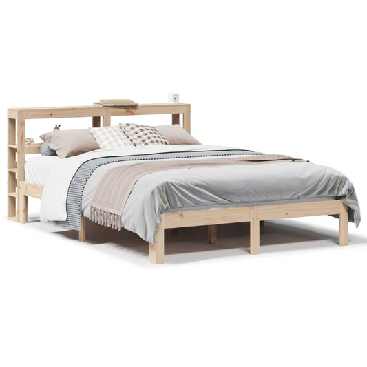 vidaXL Bed Frame with Headboard without Mattress 140x200 cm