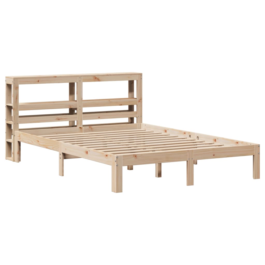 vidaXL Bed Frame with Headboard without Mattress 150x200 cm King Size
