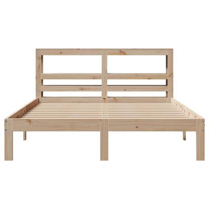 vidaXL Bed Frame with Headboard without Mattress 160x200 cm