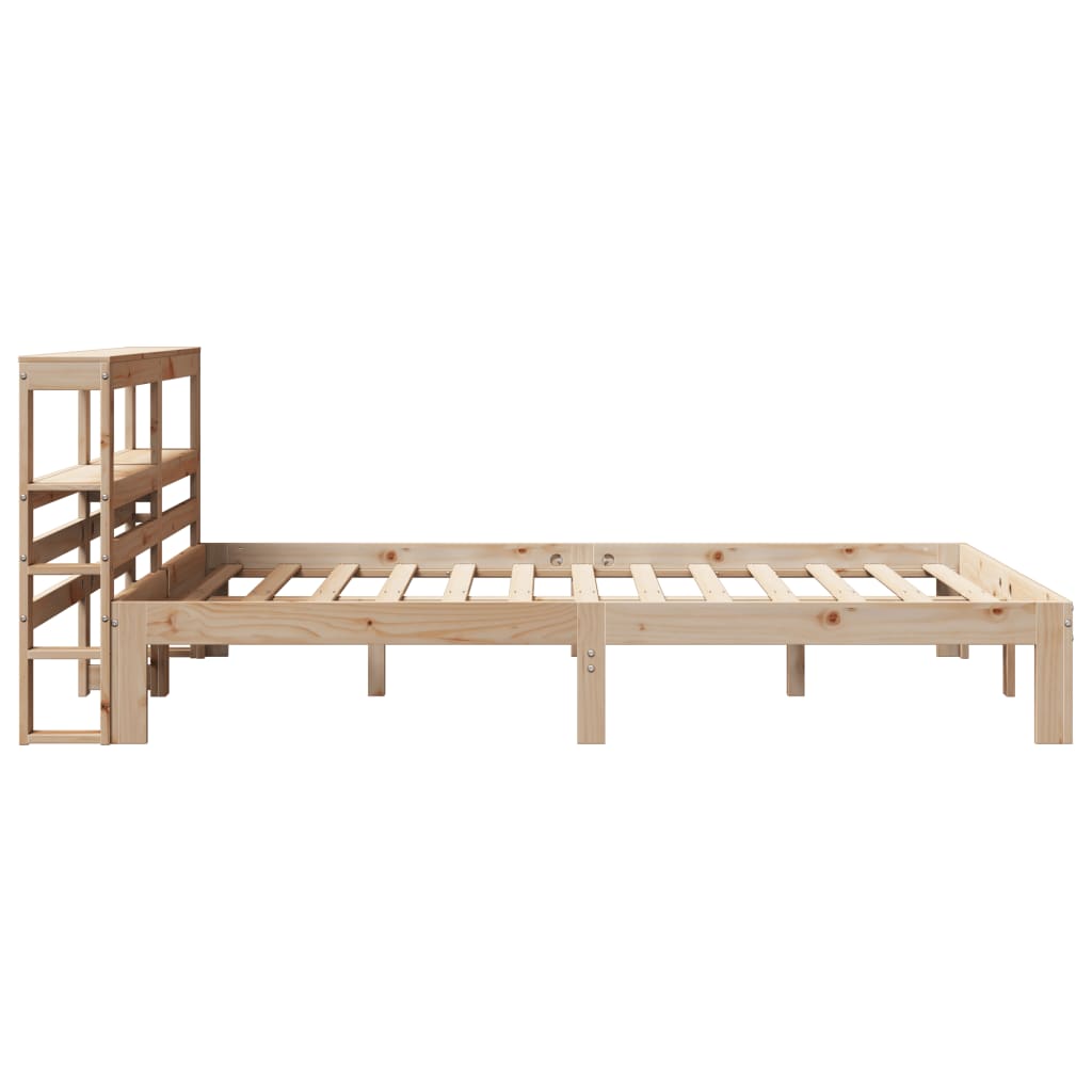 vidaXL Bed Frame with Headboard without Mattress 160x200 cm