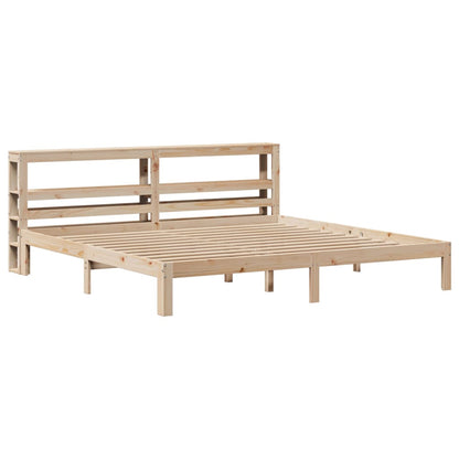 vidaXL Bed Frame with Headboard without Mattress 180x200 cm Super King