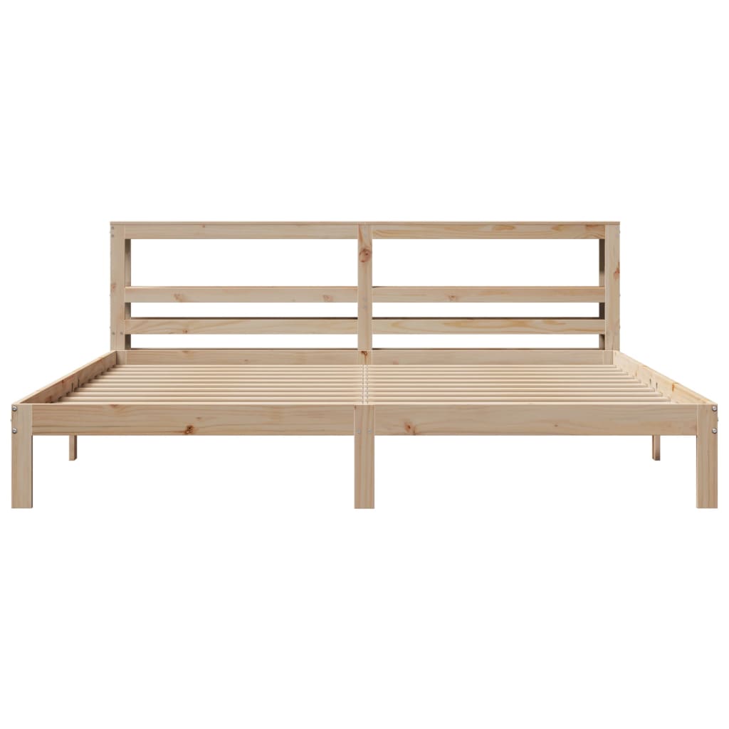 vidaXL Bed Frame with Headboard without Mattress 180x200 cm Super King