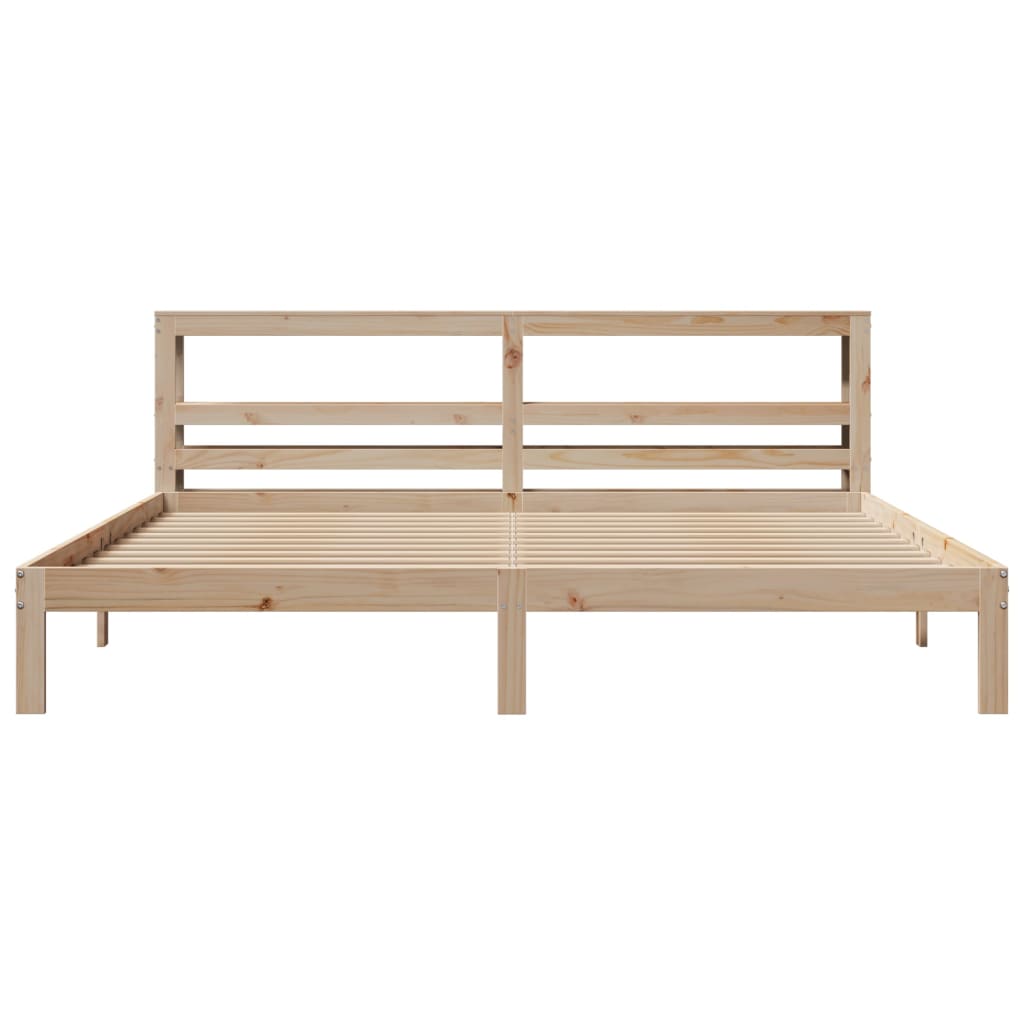 vidaXL Bed Frame with Headboard without Mattress 200x200 cm