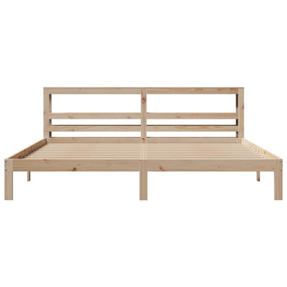vidaXL Bed Frame with Headboard without Mattress 200x200 cm