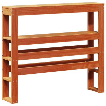 vidaXL Bed Frame without Mattress Wax Brown 75x190 cm Small Single Solid Wood Pine