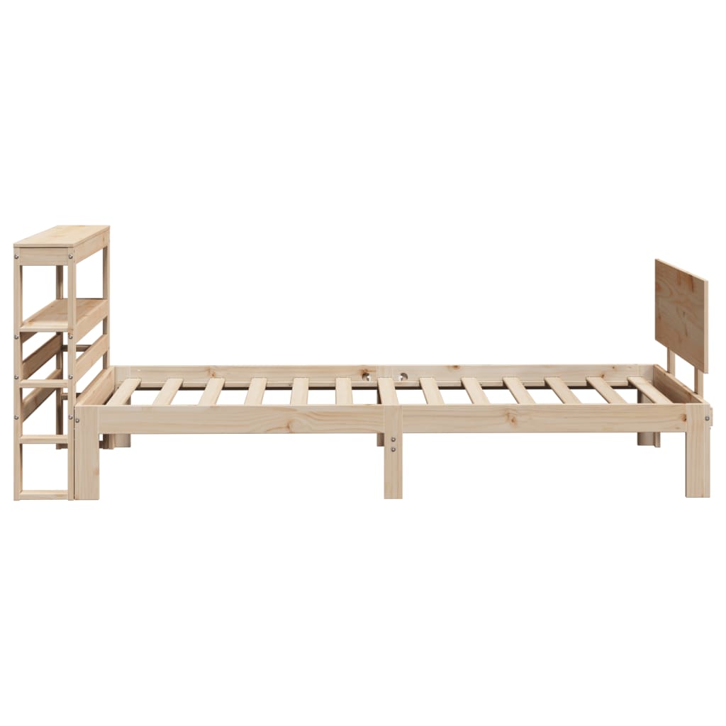 vidaXL Bed Frame with Headboard without Mattress 90x190 cm Single