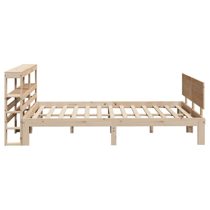 vidaXL Bed Frame with Headboard without Mattress 160x200 cm