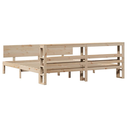vidaXL Bed Frame with Headboard without Mattress 200x200 cm