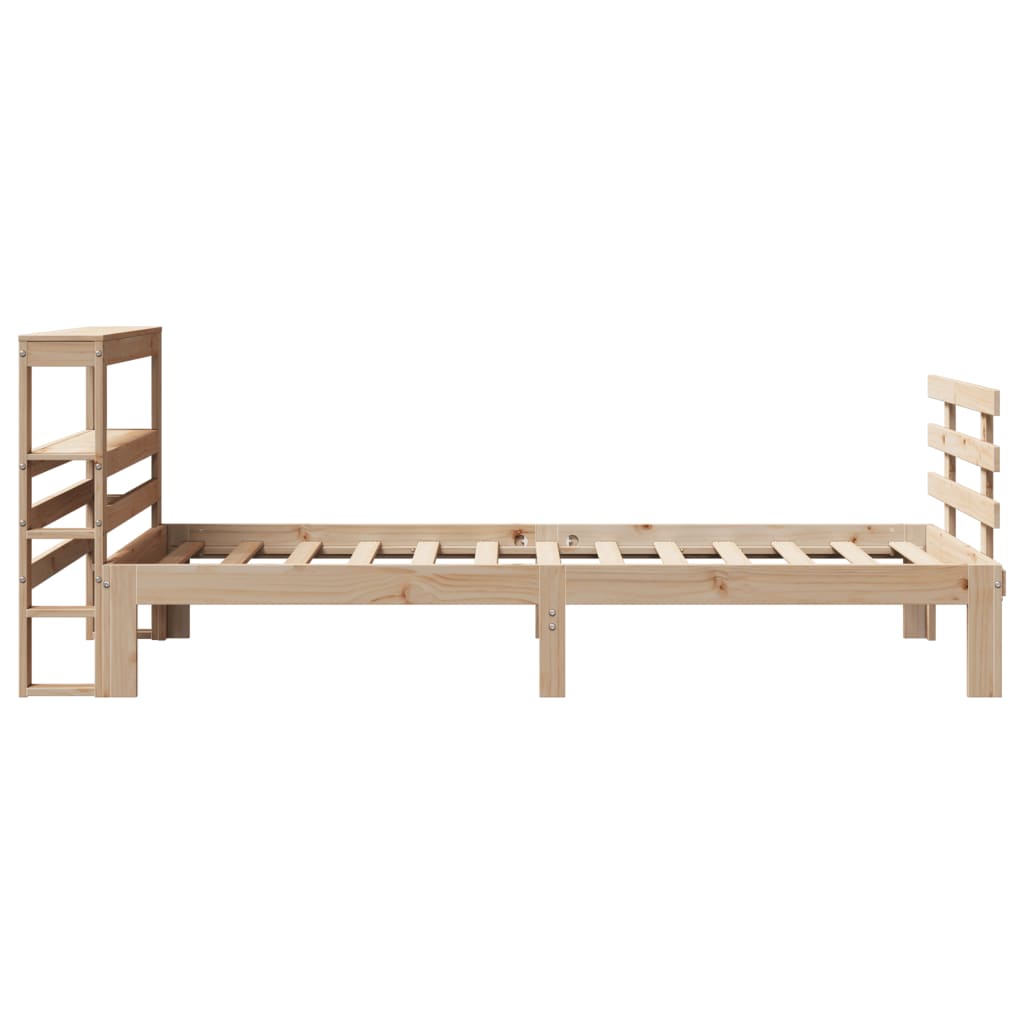 vidaXL Bed Frame with Headboard without Mattress 90x190 cm Single