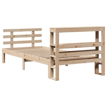 vidaXL Bed Frame with Headboard without Mattress 90x190 cm Single
