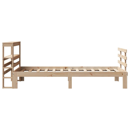 vidaXL Bed Frame with Headboard without Mattress 90x200 cm