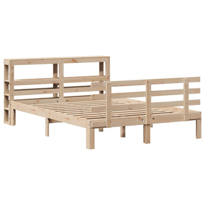 vidaXL Bed Frame with Headboard without Mattress 150x200 cm King Size