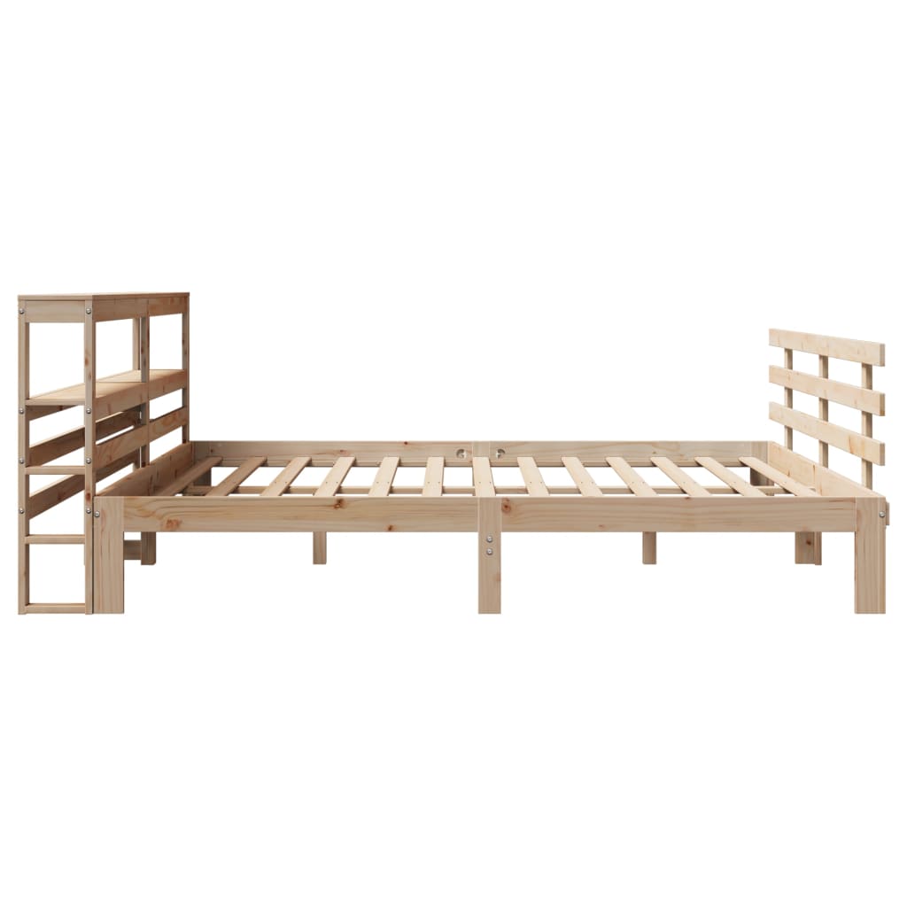 vidaXL Bed Frame with Headboard without Mattress 200x200 cm