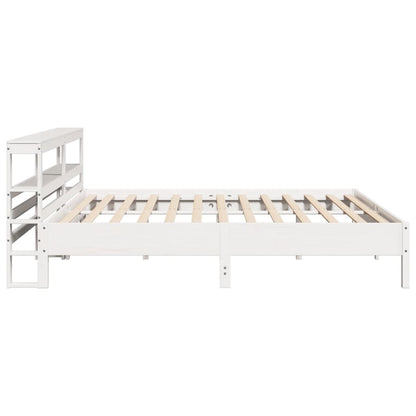 vidaXL Bed Frame without Mattress White 180x200 cm Super King Solid Wood Pine