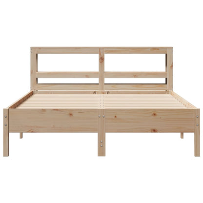 vidaXL Bed Frame without Mattress 140x200 cm Solid Wood Pine