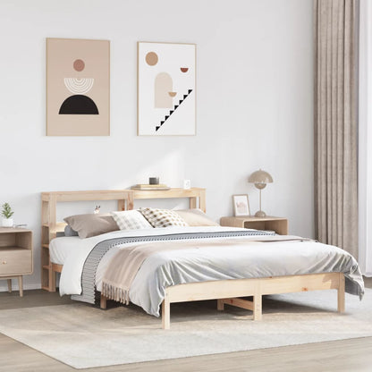 vidaXL Bed Frame without Mattress 140x200 cm Solid Wood Pine