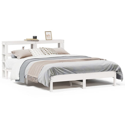 vidaXL Bed Frame without Mattress White 140x200 cm Solid Wood Pine