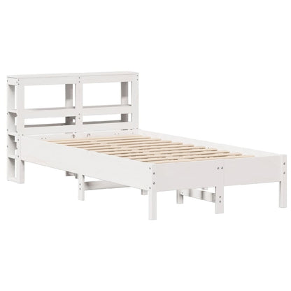 vidaXL Bed Frame without Mattress White 120x200 cm Solid Wood Pine